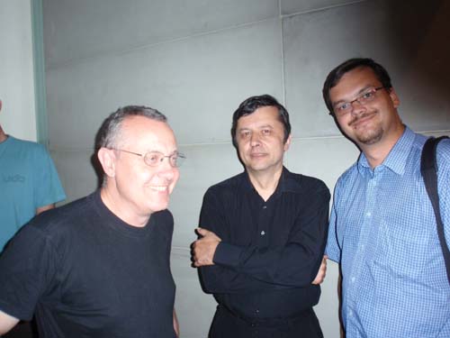 lektoři PostFestu Jaroslav Šťastný, Pavel Zemek-Novák a Ondřej Štochl
